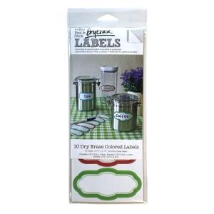 C.R. Gibson Dry Erase Colored Labels | 10-Pack
