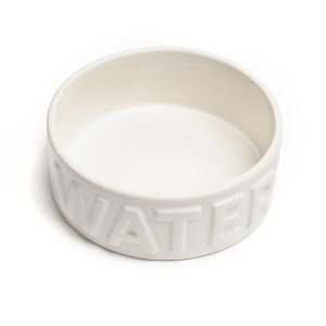 Park Life Designs Classic Water Pet Bowl (White)