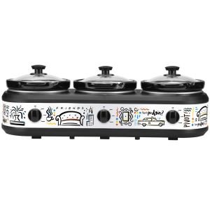 Select Brands Triple Crock Slow Cooker with 2.5 Quarts Inserts | Friends