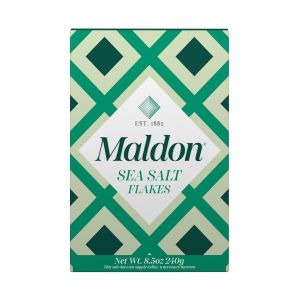 image shows Maldon Sea Salt Flakes | Classic White against a blank, white background