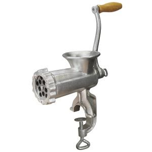 Weston #10 Tinned Manual Meat Grinder with C-Clamp - 36-1001-W