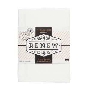 Now Designs | Renew Collection 60" x 90" Tablecloth -White
