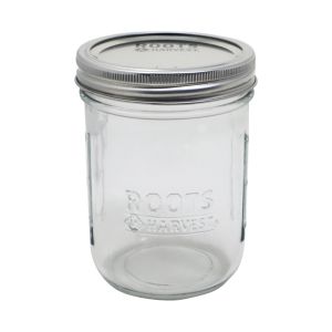 Roots & Harvest Pint Wide Mouth Canning Jars | Pack of 12