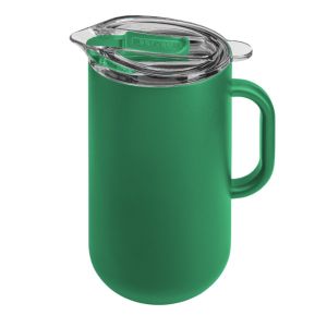 image shows Served 66oz Insulated Drinkware Pitcher | Green against a blank, white background  
