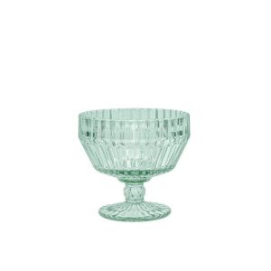 image shows Fortessa Archie 10oz Footed Dessert Bowl | Verde against a blank, white background