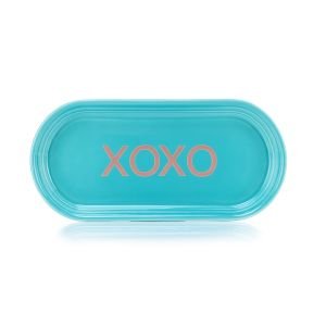 Fiesta® Sweet Candy Hearts Bread Tray - XOXO (Turquoise) 