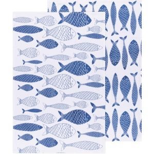 Now Designs Floursack Dishtowels | Royal Blue Fish Market
