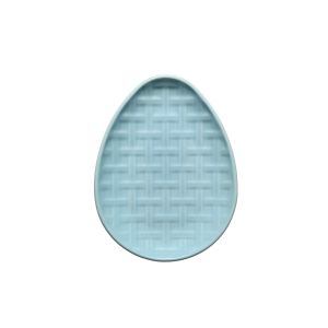 image shows Fiesta® 10" Basketweave Egg Plate | Sky against a blank, white background
