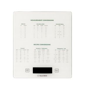 image shows Nutrimill Digital Large Kitchen Scale against a blank, white background