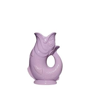 image shows Wade Ceramics Mini Gluggle Jug | Lilac against a blank, white background