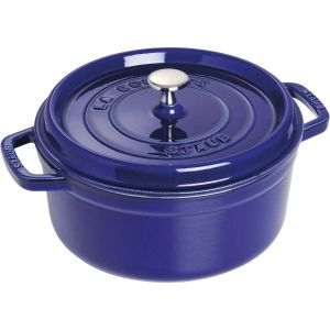 Staub Cast Iron 4 Qt. Round Dutch Oven | Dark Blue 