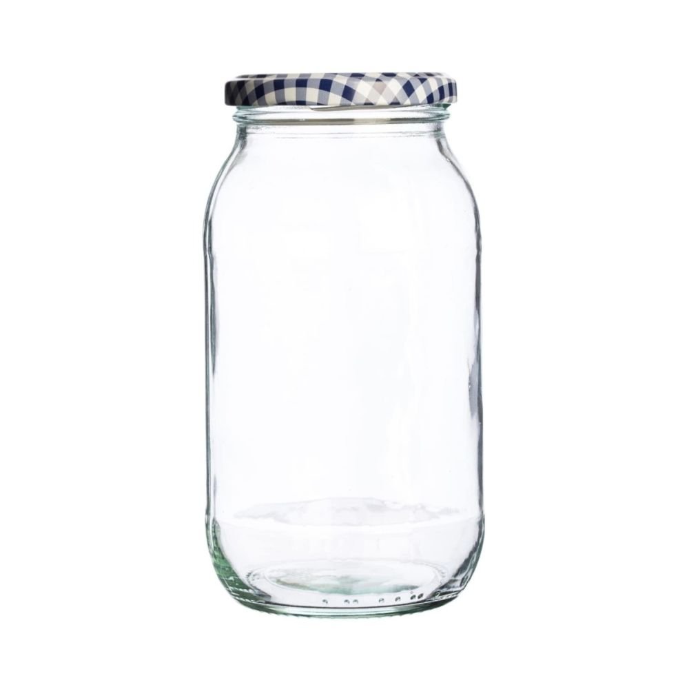 3 oz Round Glass Nostalgic Mason Jar - with Clamp Lid - 1 3/4 x 1 3/4 x 3  1/4 - 10 count box
