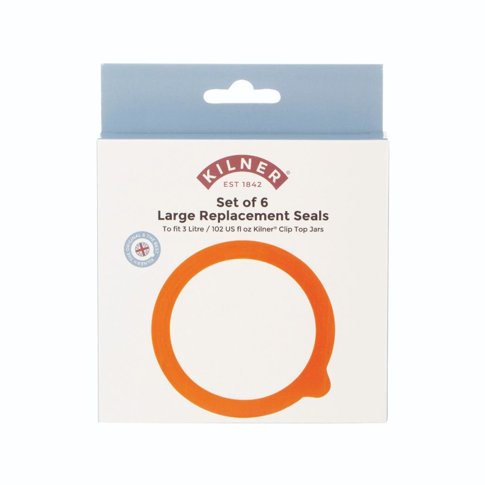 Pack of 6 Rubber Seals for 3L Jars Kilner Everything Kitchens