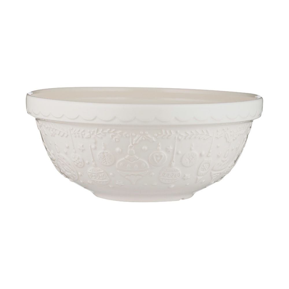 Deck the Halls S18 (2.85 Qt) Mixing Bowl (Cream) | Mason Cash