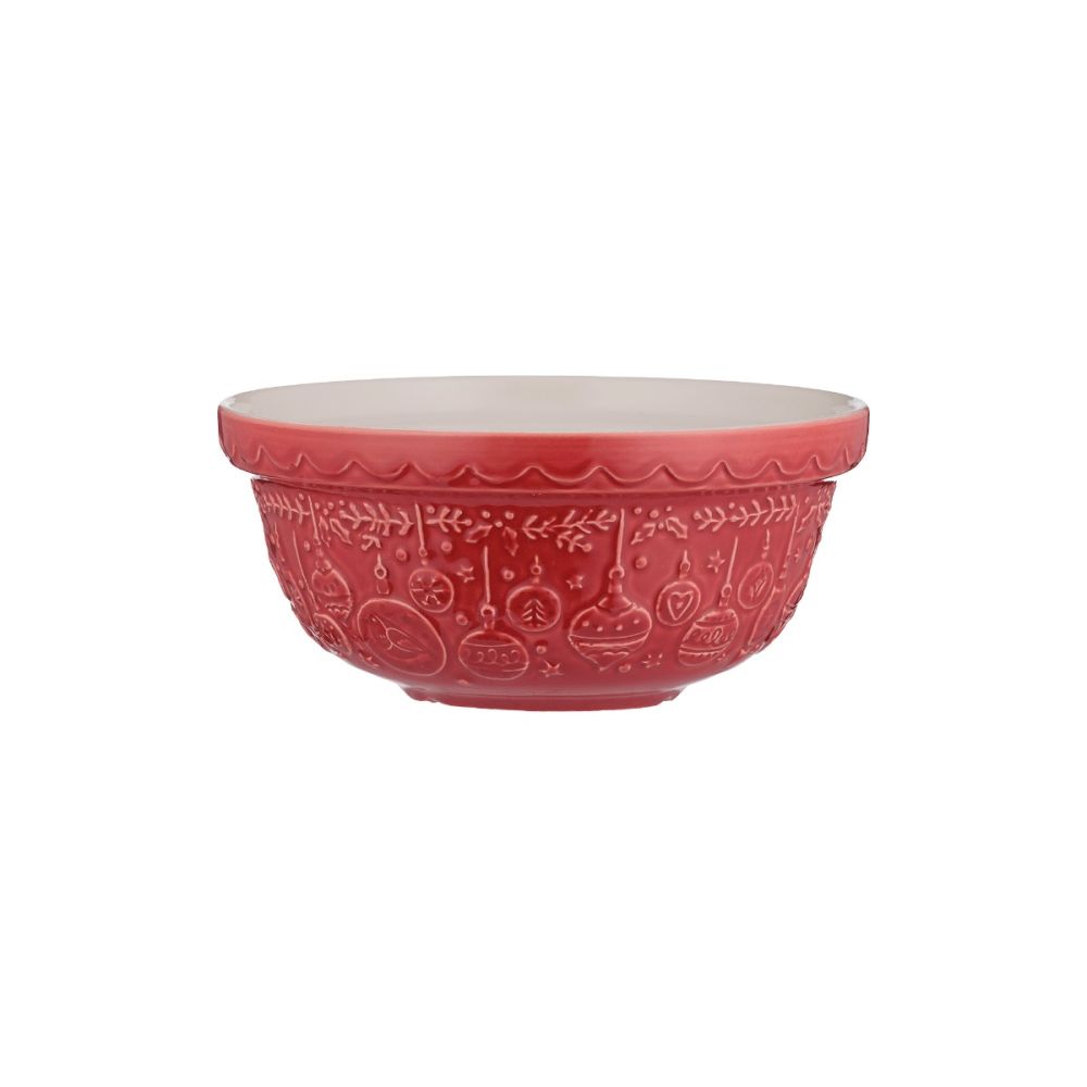 Deck the Halls S30 1.25 Qt Mixing Bowl (Red) | Mason Cash