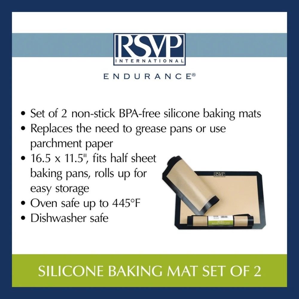 Half Sheet (16.5 x 12) Silicone Baking Mat - Whisk