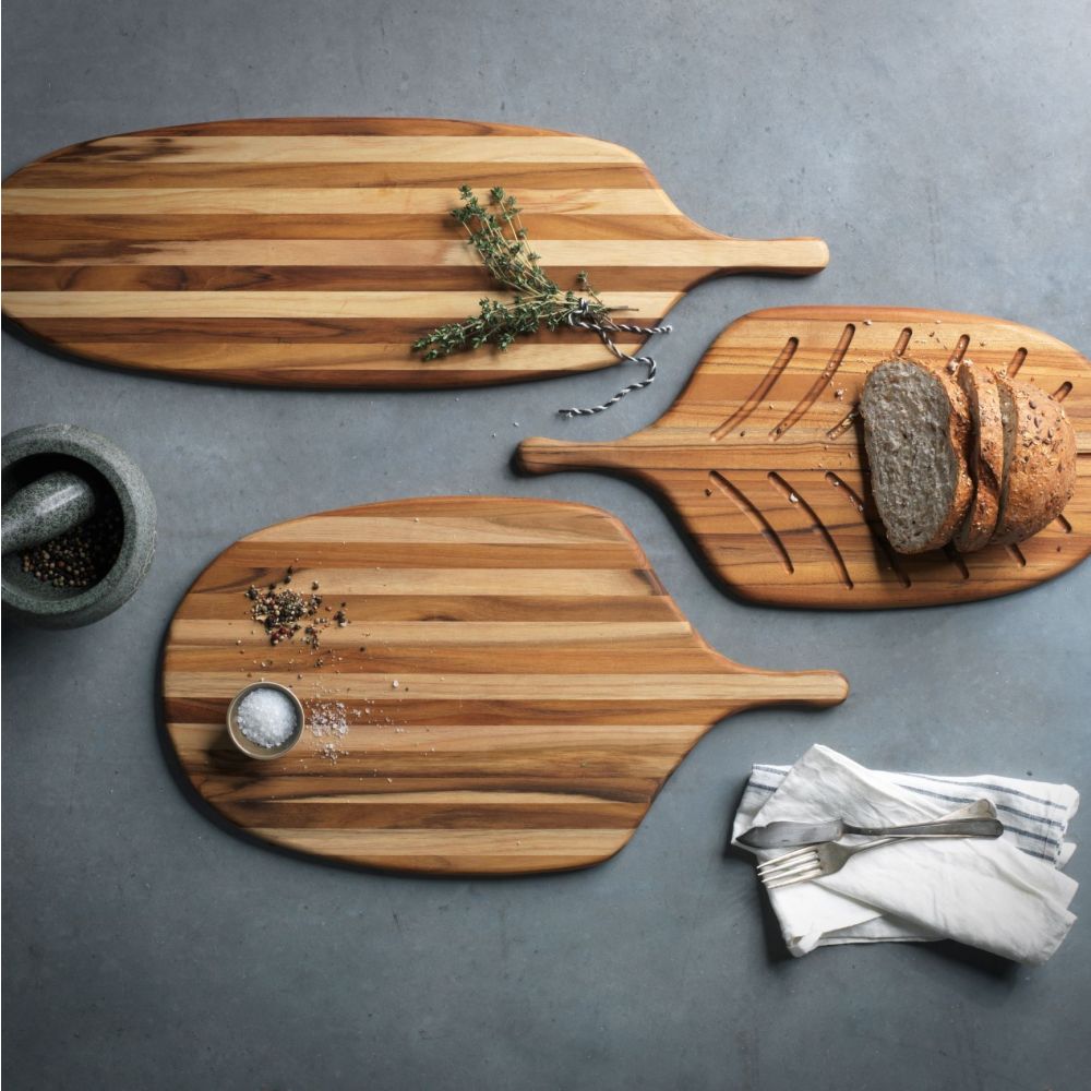 Small Paddle Shaped Bread Board by Proteak