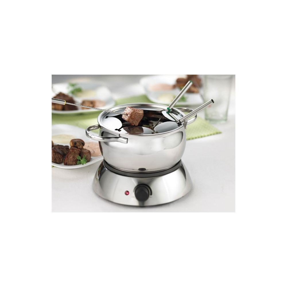Gloss Trudeau Silver 81 oz Stainless Steel Fondue Set - Thumbnail 5