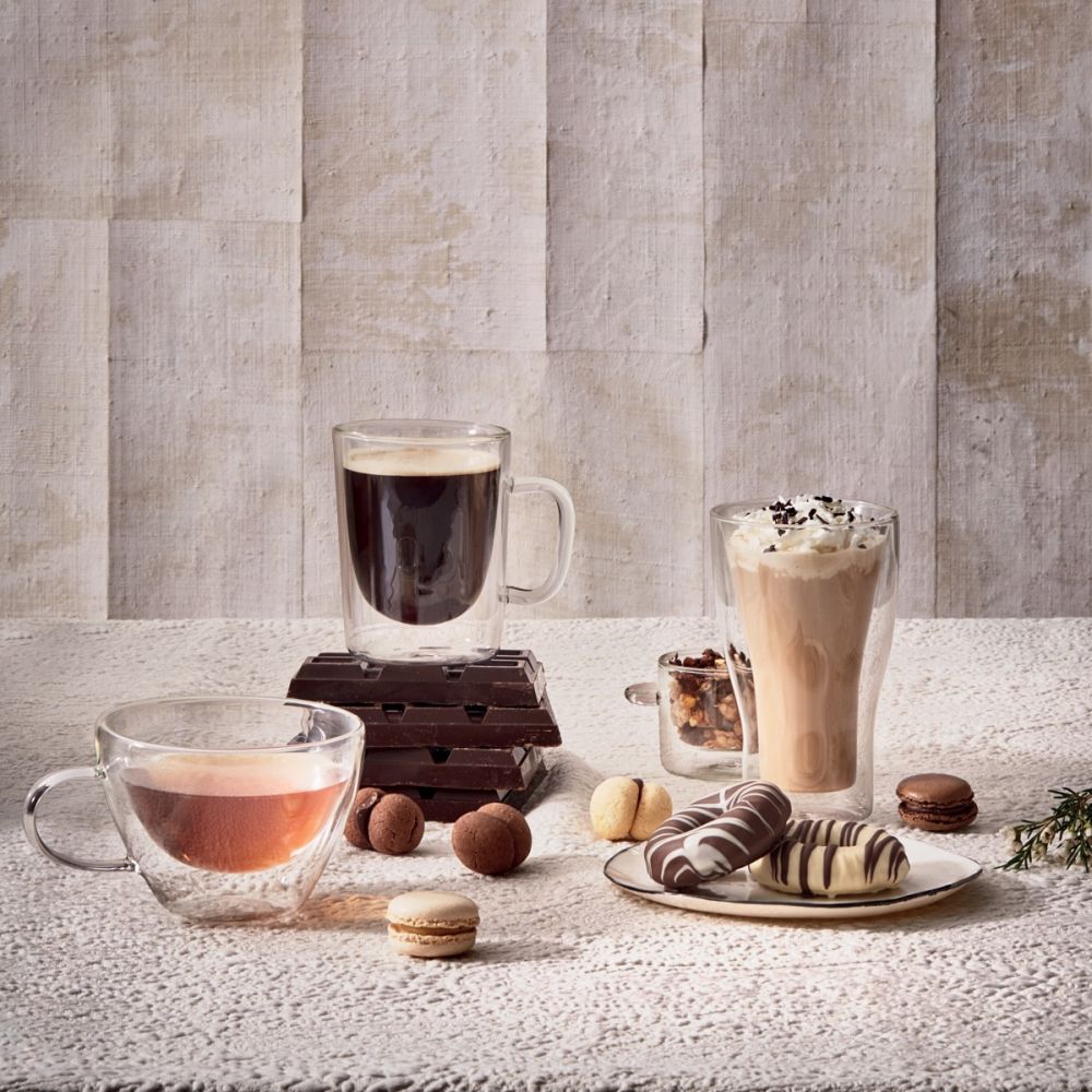Luigi Bormioli Thermic Double Wall Cappuccino Glasses (Set of 2) | 13oz