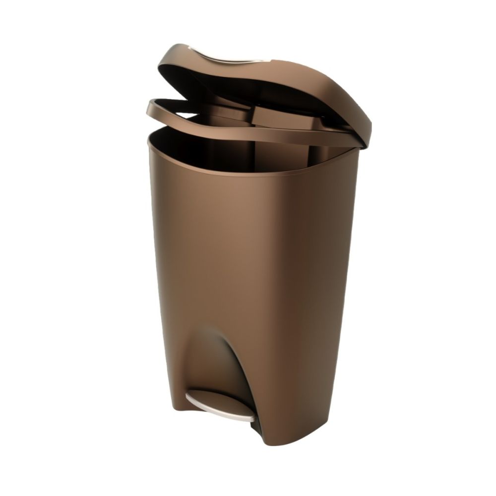 Brim Step-On Trash Can (Bronze) | Umbra | Everything Kitchens