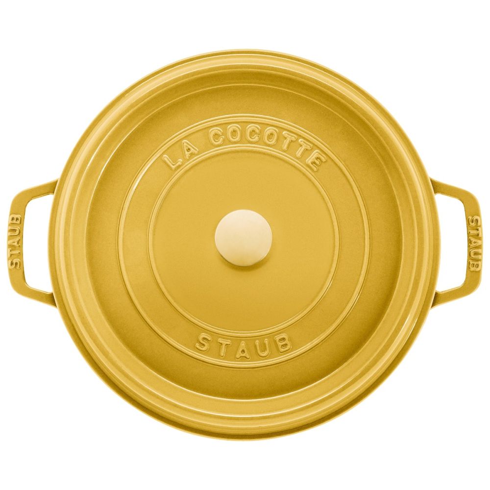 Round Cocotte/Dutch Oven 5.5 Qt. (Citron) | Staub | Everything