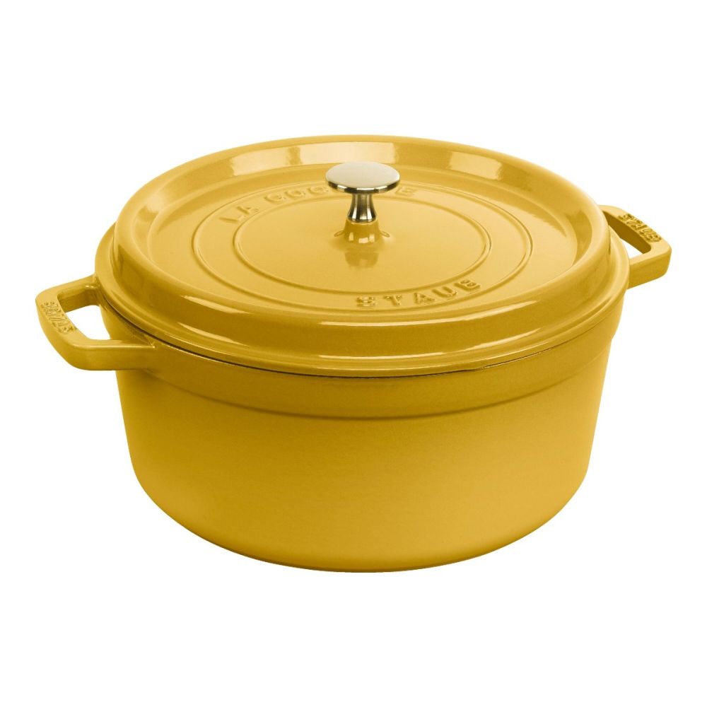 Round Cocotte/Dutch Oven 5.5 Qt. (Citron) | Staub | Everything