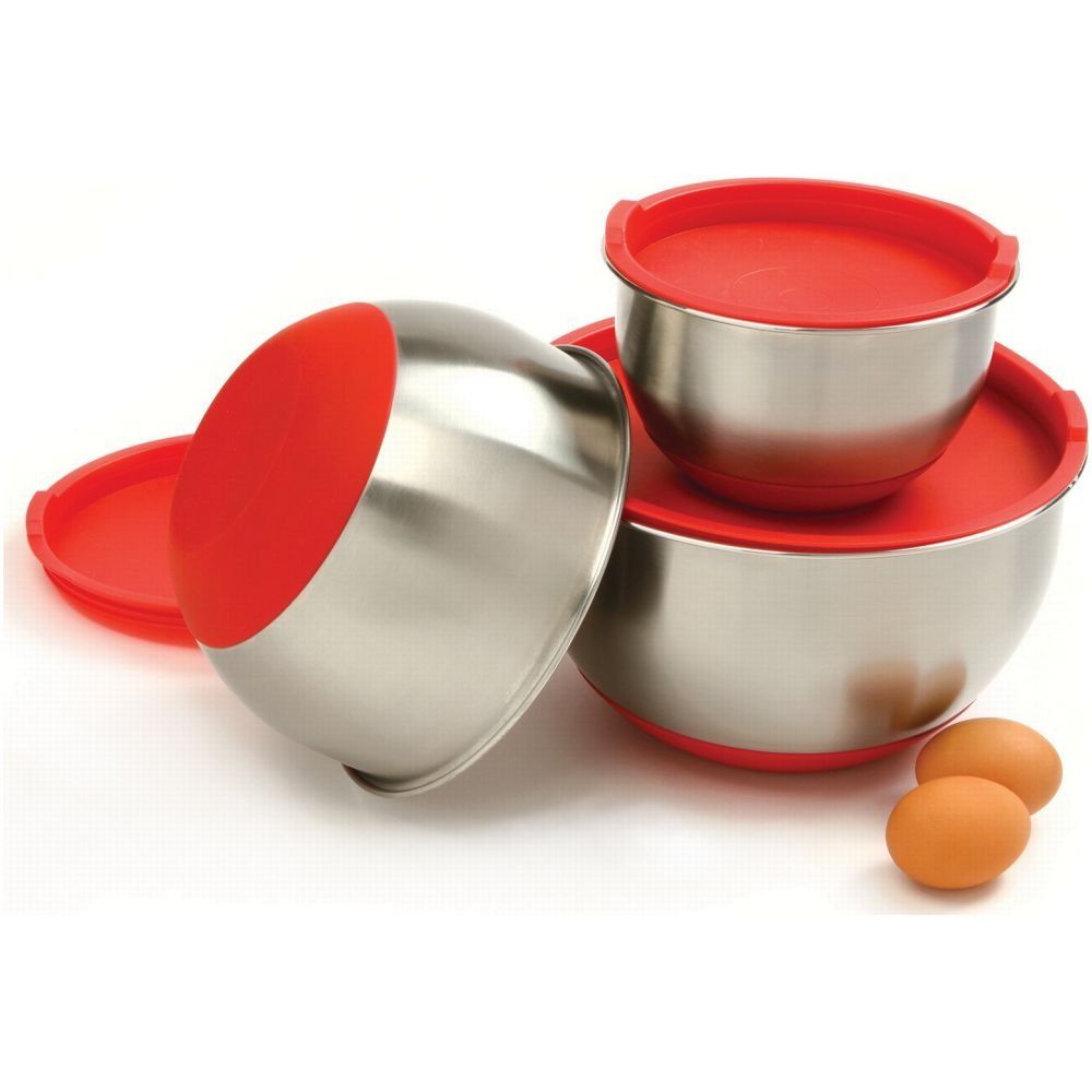 10446 S/S BOWL SET W/LIDS, 3 PCS - Thumbnail 4