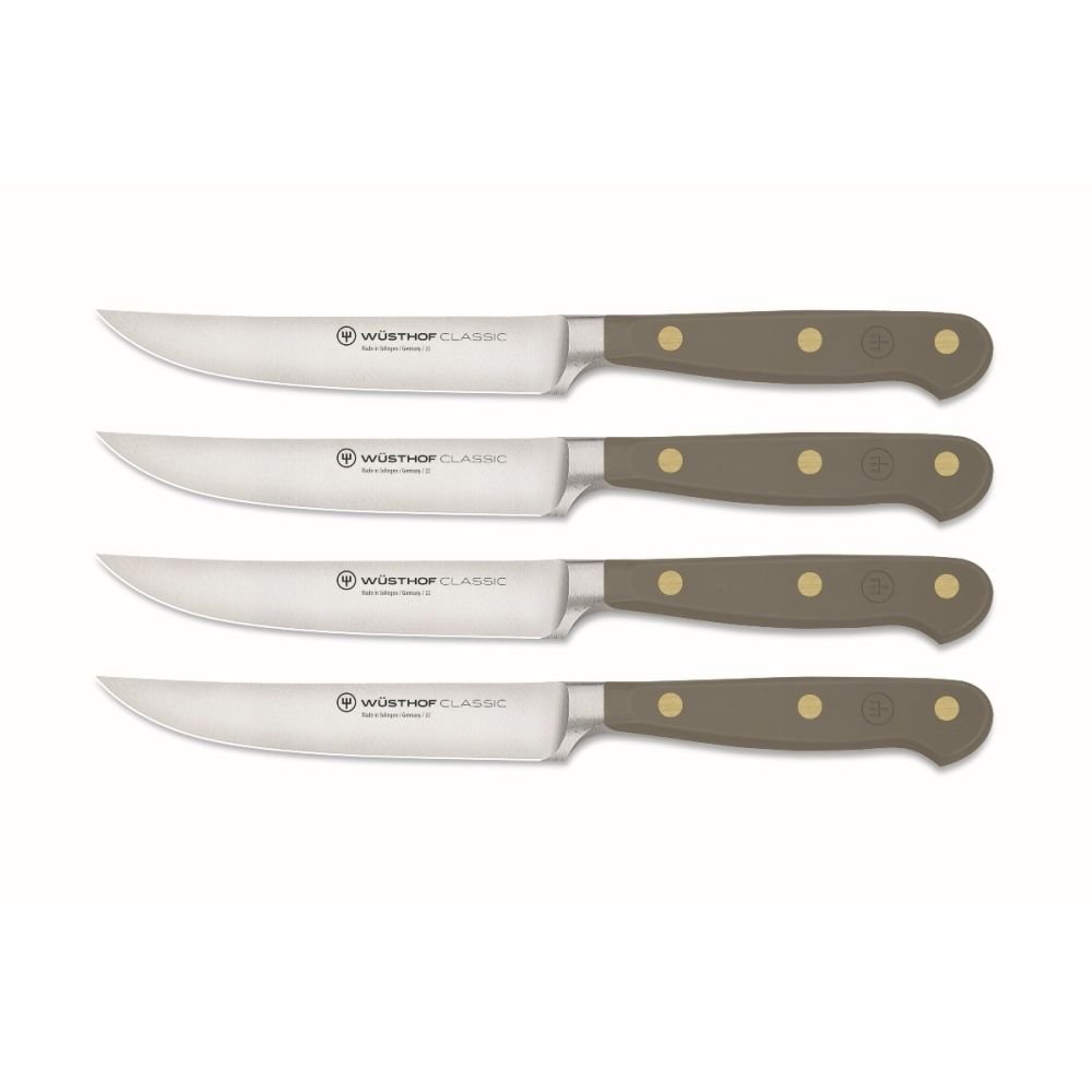 Chef Craft 4-Piece Serrated Stainless Steel Steak Knife Set