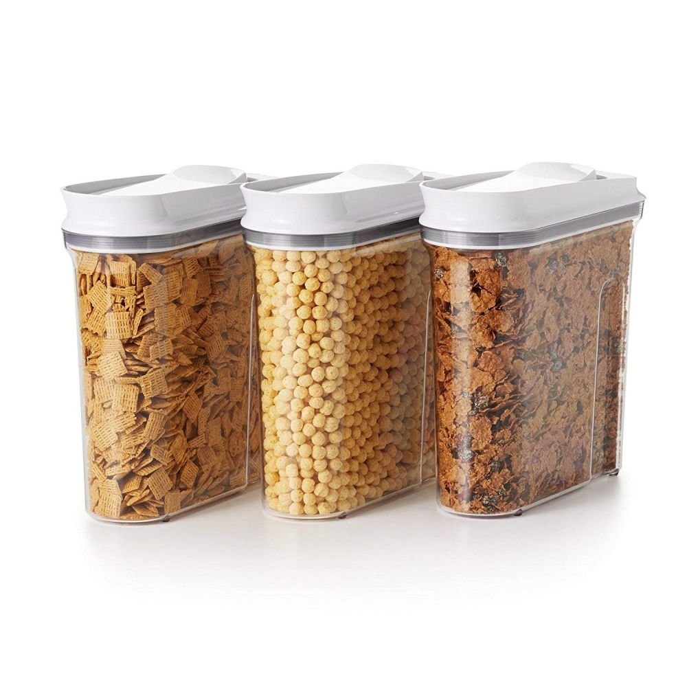 Good Grips 3.4 qt. Medium POP Cereal Dispenser with Airtight Lid (3-Pack) - Thumbnail 3