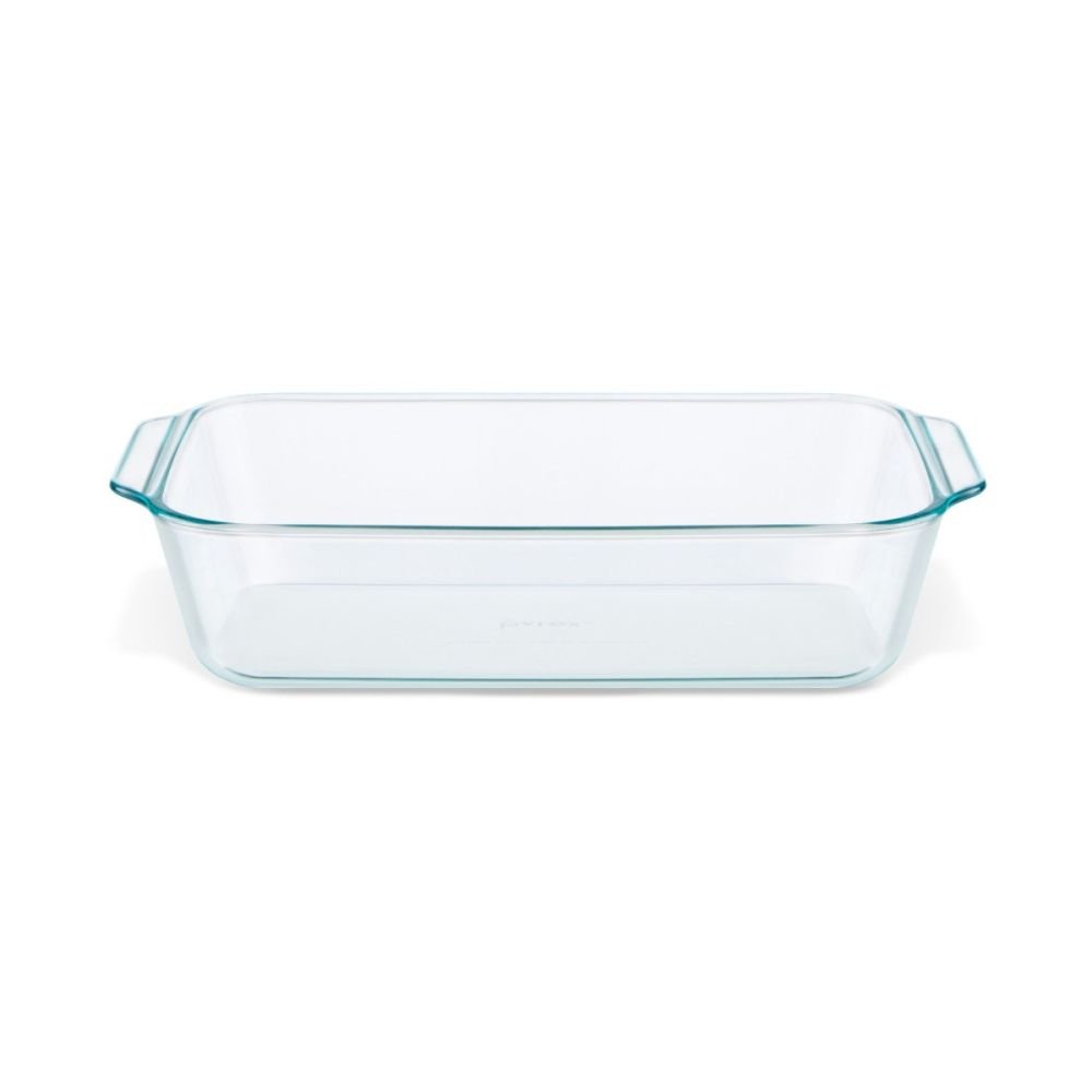 Large Capacity Clear Toughened Glass Baking Dish Pan Oven Basics Plate  Bakeware Non-Stick Kitchen Tool Cheese Rice Storage Tray