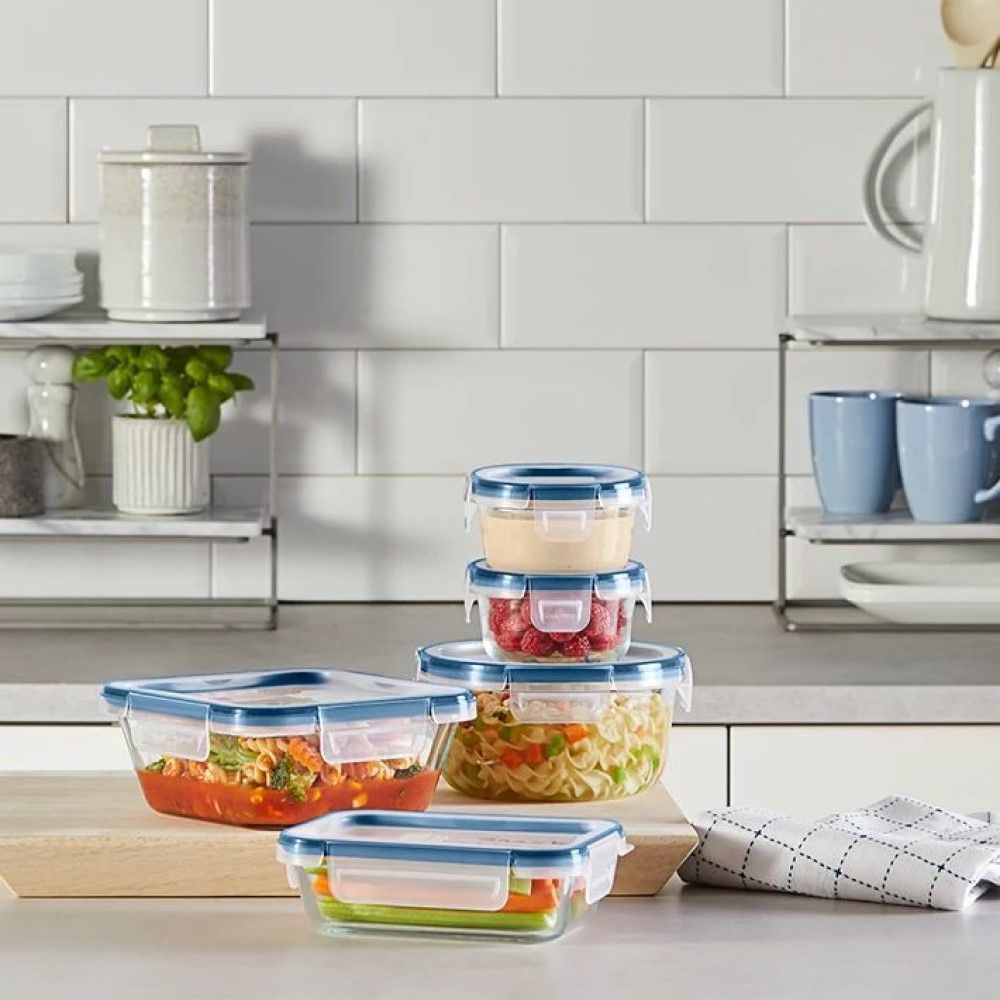 Freshlock Microban 10 Piece Glass Storage Set with Lids Pyrex Everything Kitchens