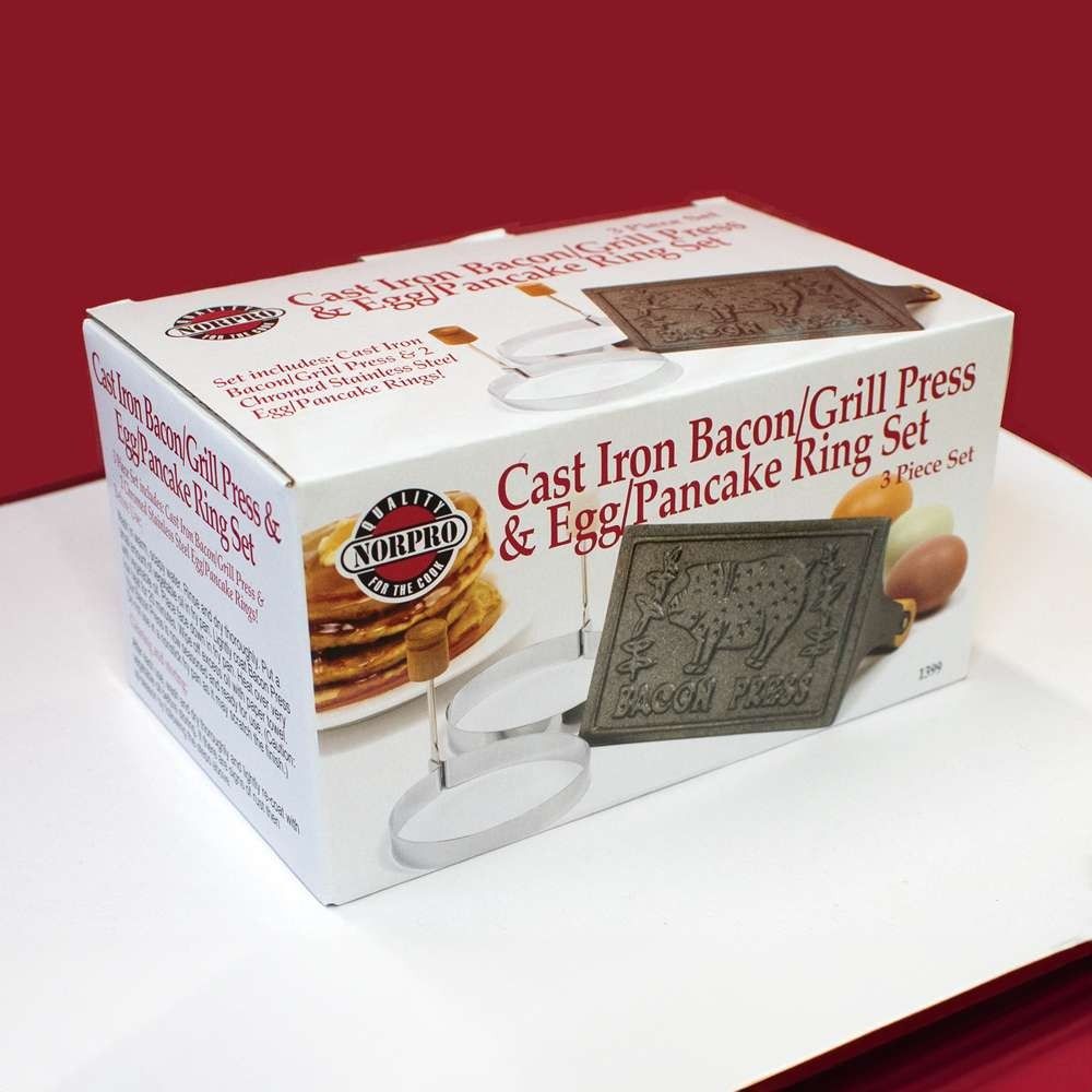 Norpro Bacon Press and Egg Ring Set - Thumbnail 2