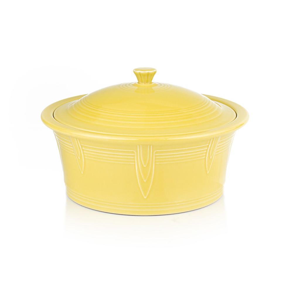 Fiesta Large Covered Casserole Dish Sunflower Everything Kitchens