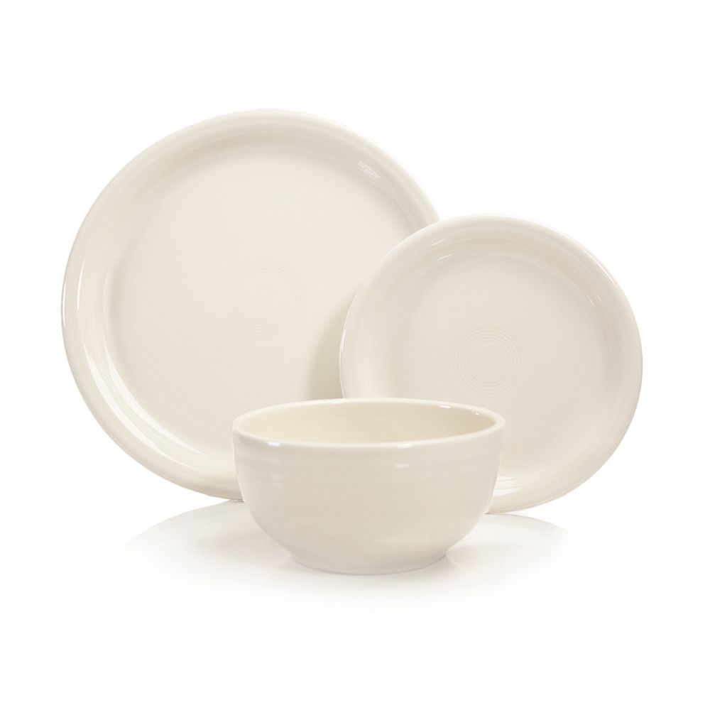 3-Piece Bistro Coupe Place Setting (Linen) | Fiesta® | Everything