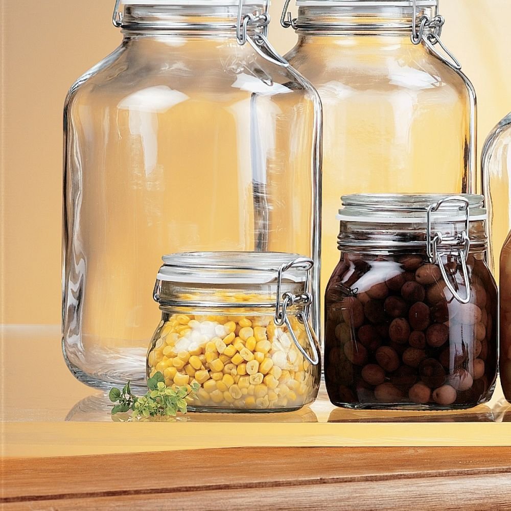 3L Bulk Storage Glass Jar Screw Top with lid | Fount Board & Table