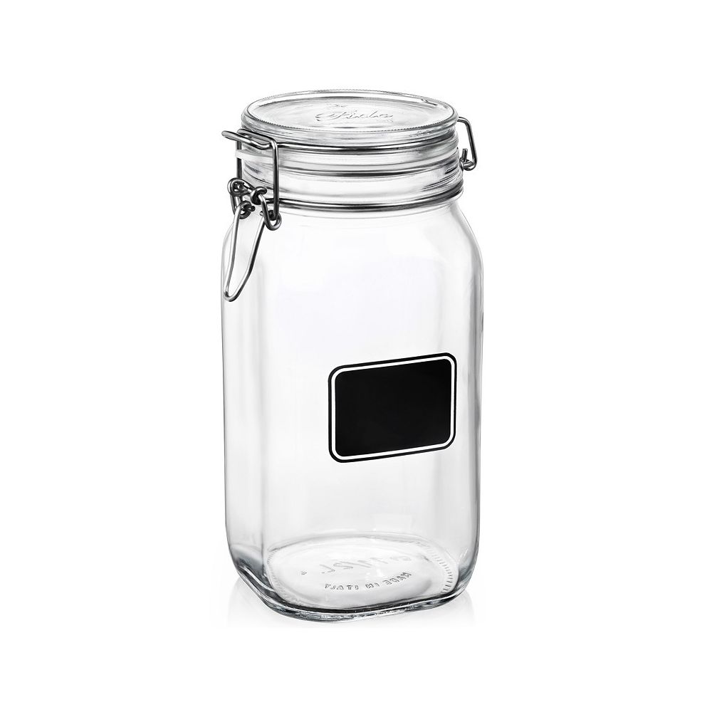Bormioli Rocco Swing Top Storage Jars w/Chalkboard Labels | Multiple Sizes  Available