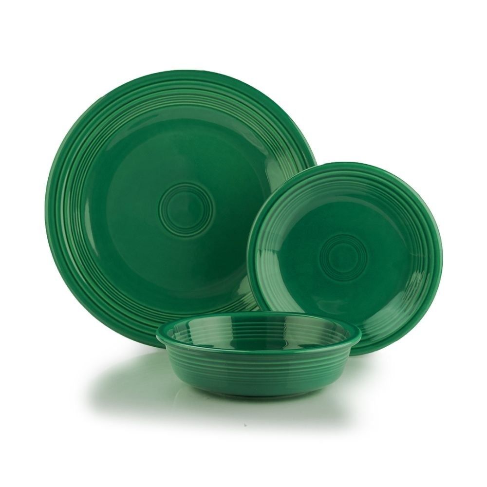 12-Piece Classic Rim Dinnerware Set (Spring Day) | Fiesta