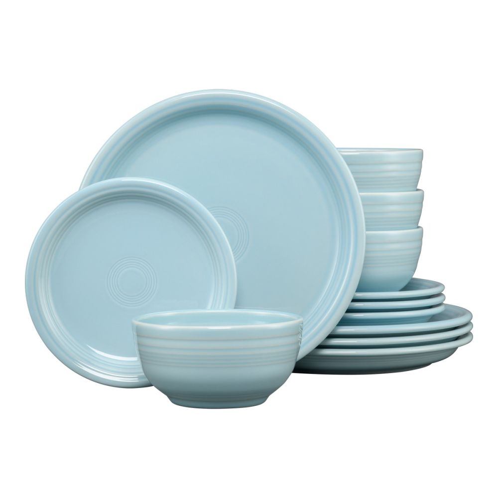 12-Piece Bistro Coupe Dinnerware Set (Service for 4) (Sky