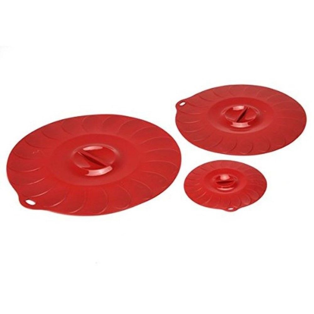 413 SILICONE UNIVERSAL SUCTION LIDS, SET OF 3 - Thumbnail 3