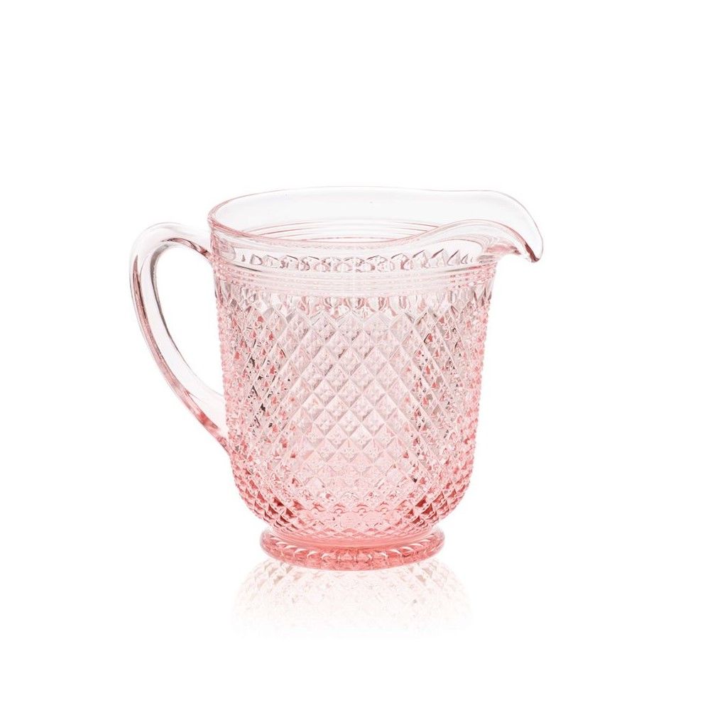 Mosser Glass 3-Piece Pink Glass Mixing Bowl Set