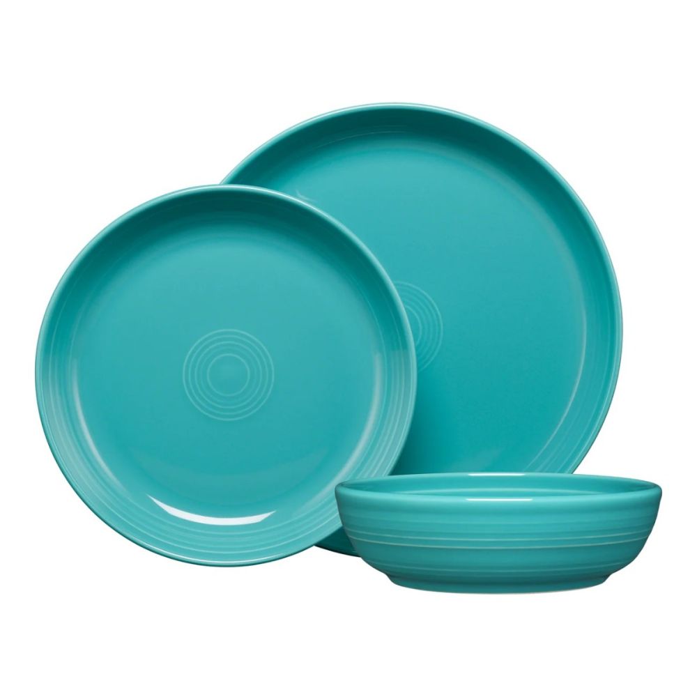 3-Piece Coupe Place Setting (Turquoise) Fiesta® Everything