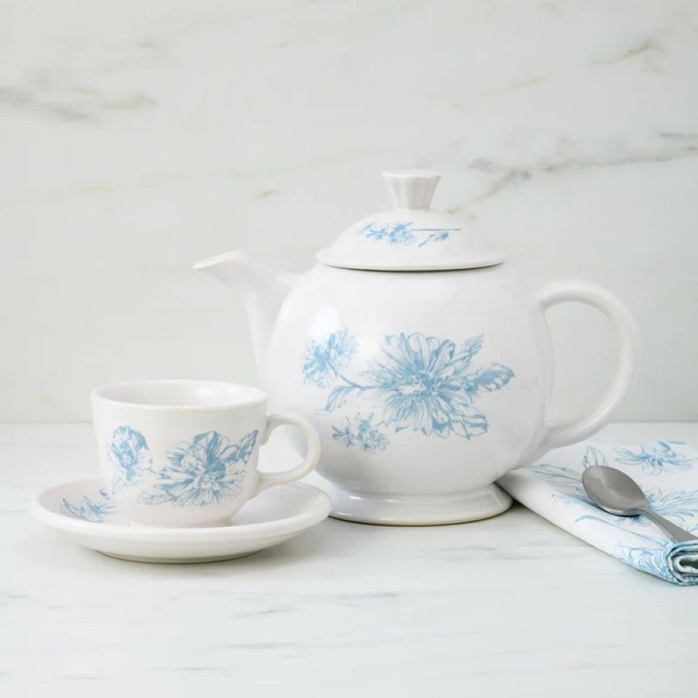 Fiesta Botanical Floral 44 OZ Covered Teapot - Thumbnail 5