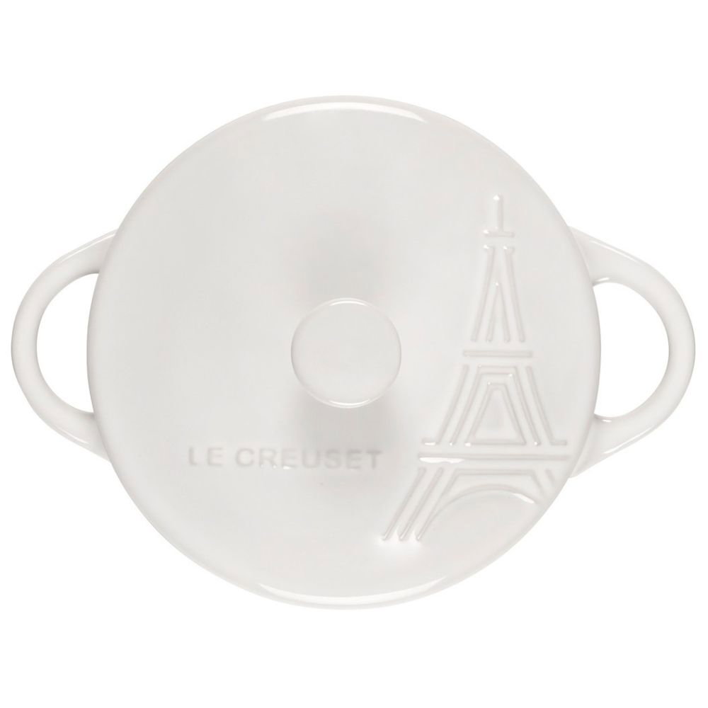 Le Creuset 3.5qt Signature Braiser Eiffel Tower Collection | White
