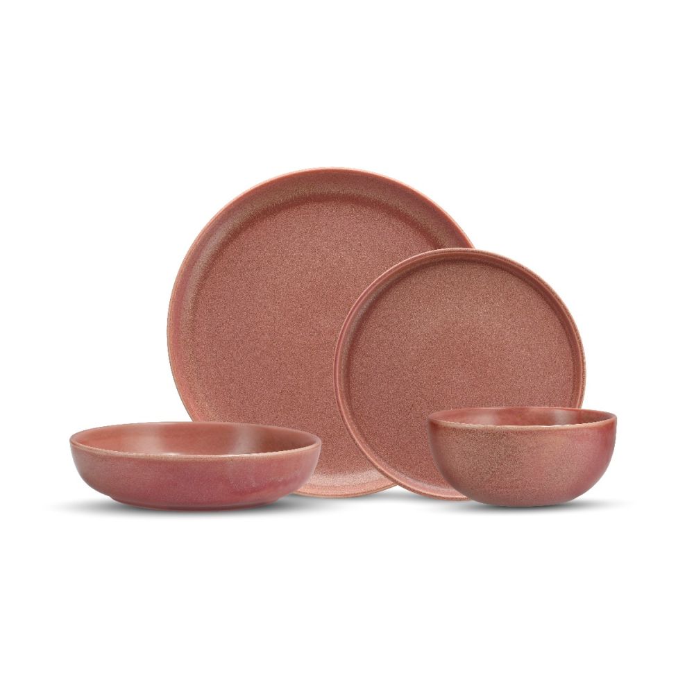 Sound 16-Piece Dinnerware Set - Desert Rose | Fortessa