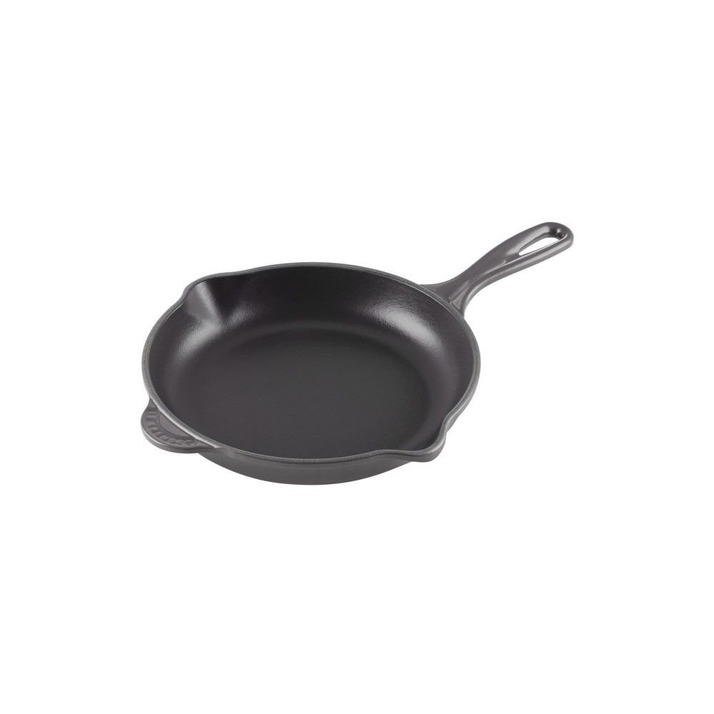 Le Creuset Signature 10.25 Oyster Grey Enameled Cast Iron Skillet + Reviews
