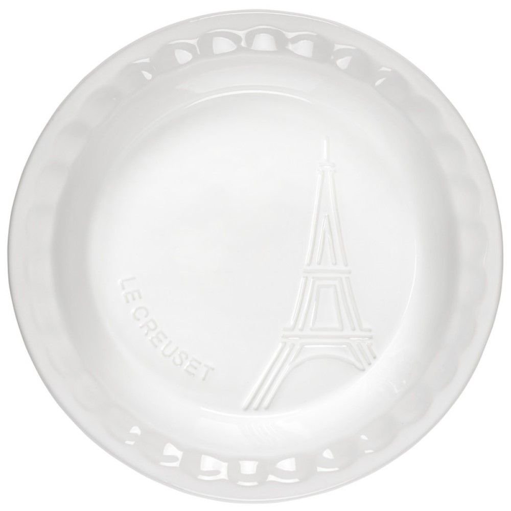 9 Pie Dish Eiffel Tower Collection (White), Le Creuset