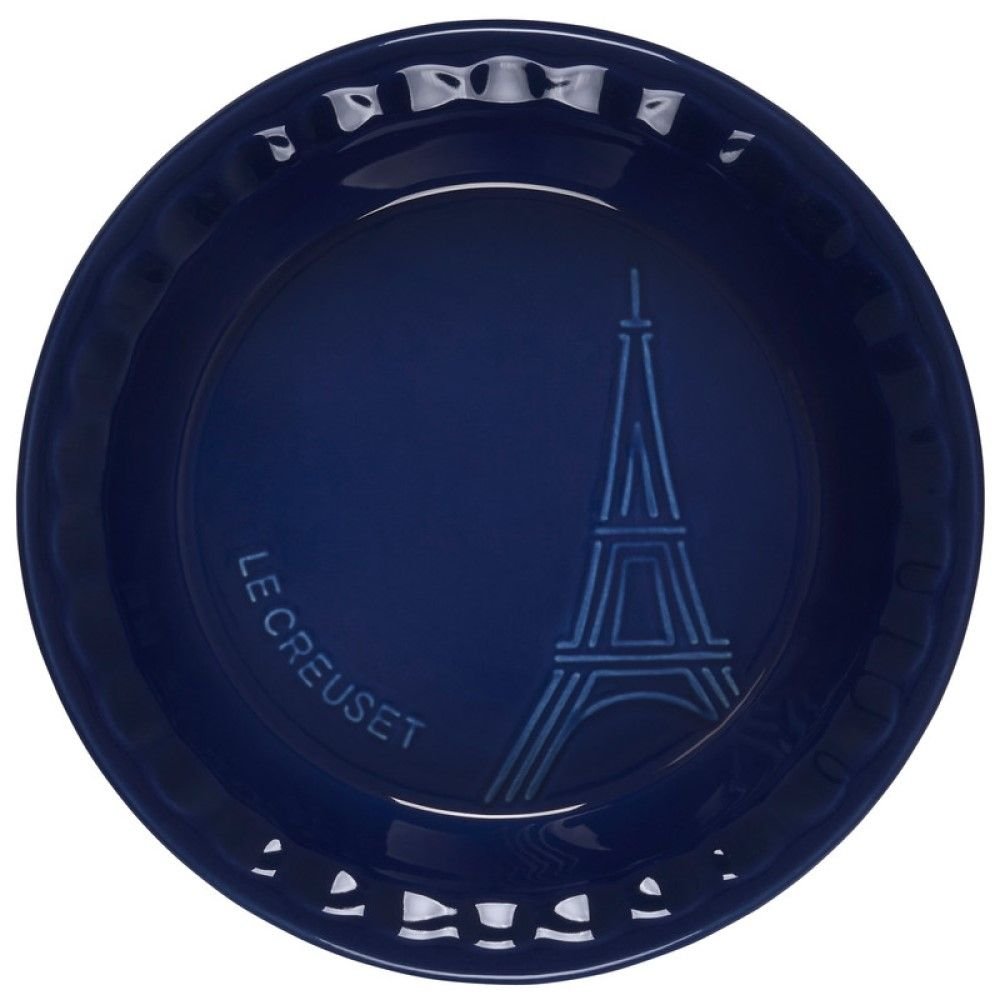 9 Pie Dish Eiffel Tower Collection (Indigo Blue)