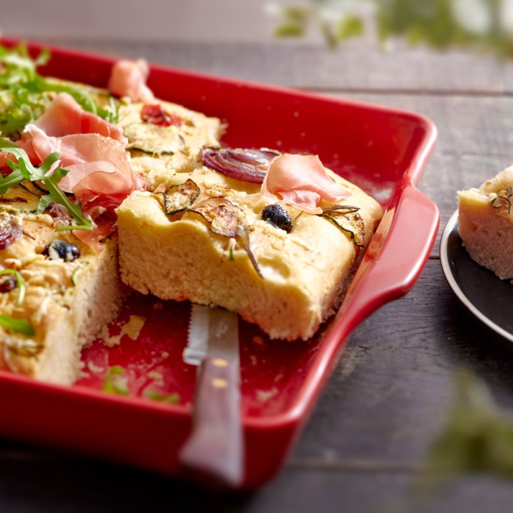 Focaccia Baking Dish (Burgundy) | Emile Henry | Everything Kitchens