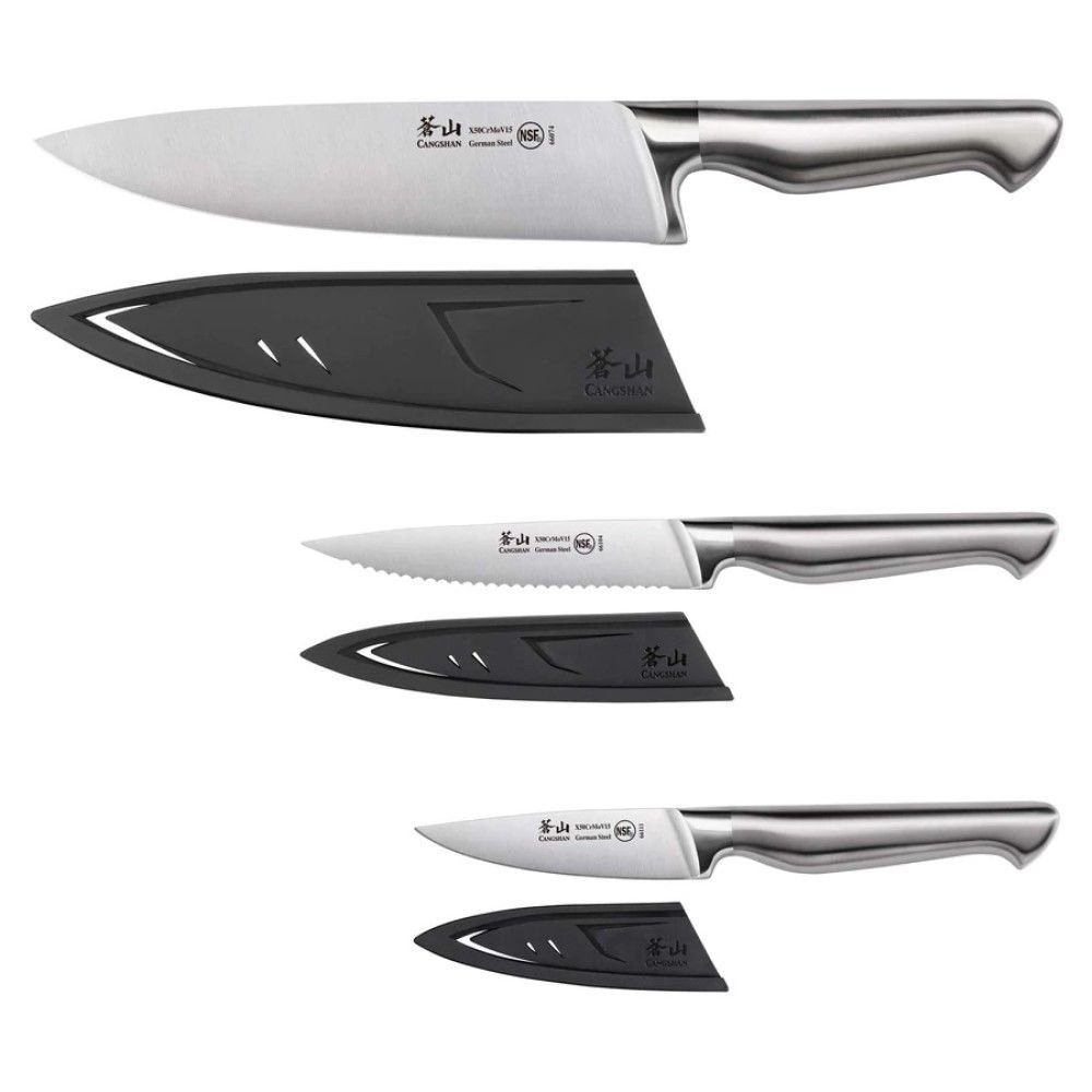 L1 Series 3-Piece Starter Knife Set, Cangshan Cutlery