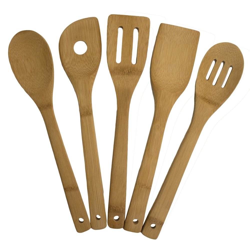 KitchenAid 4-Piece Plastic Kitchen Utensil Set Includes Spoon, Turner, Pasta Fork, and Spatula